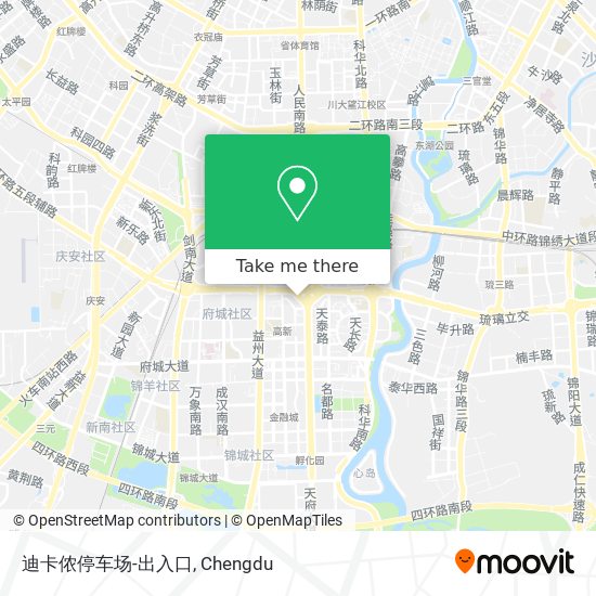 迪卡侬停车场-出入口 map