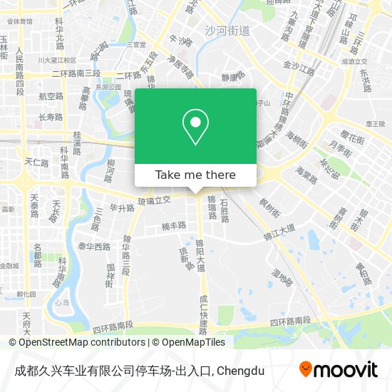 成都久兴车业有限公司停车场-出入口 map