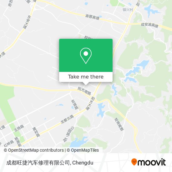成都旺捷汽车修理有限公司 map