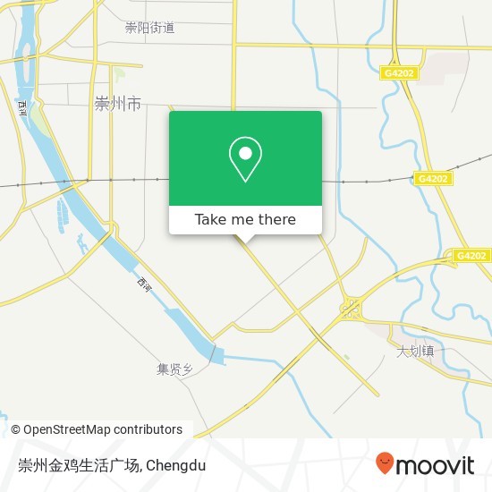 崇州金鸡生活广场 map