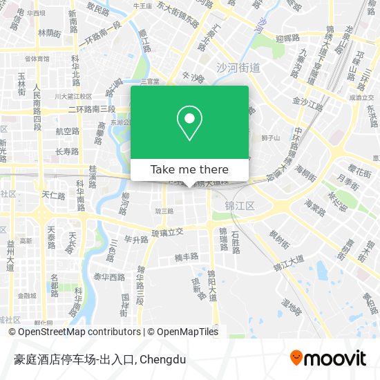 豪庭酒店停车场-出入口 map