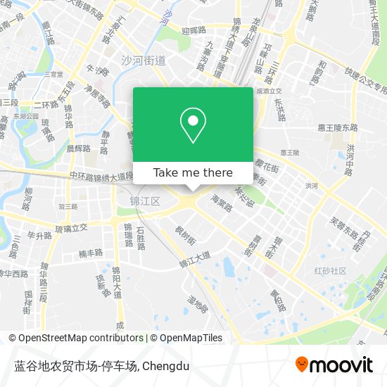 蓝谷地农贸市场-停车场 map