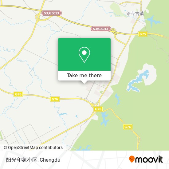 阳光印象小区 map
