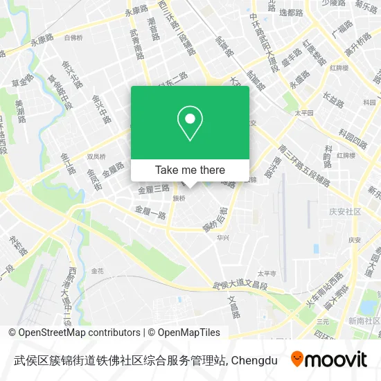武侯区簇锦街道铁佛社区综合服务管理站 map