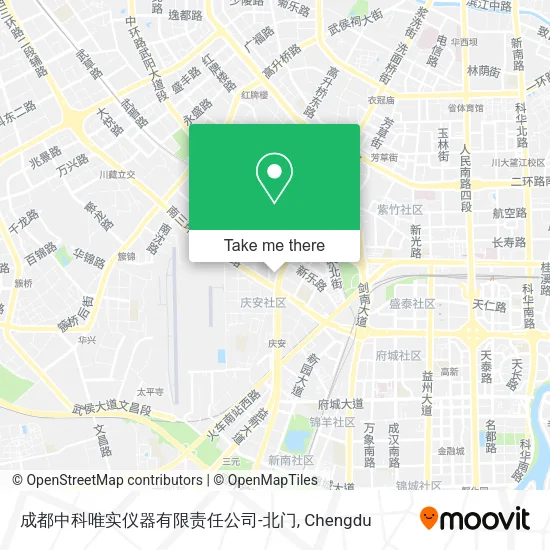 成都中科唯实仪器有限责任公司-北门 map