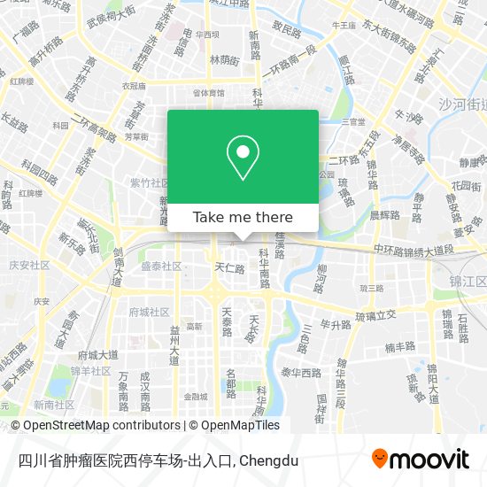 四川省肿瘤医院西停车场-出入口 map