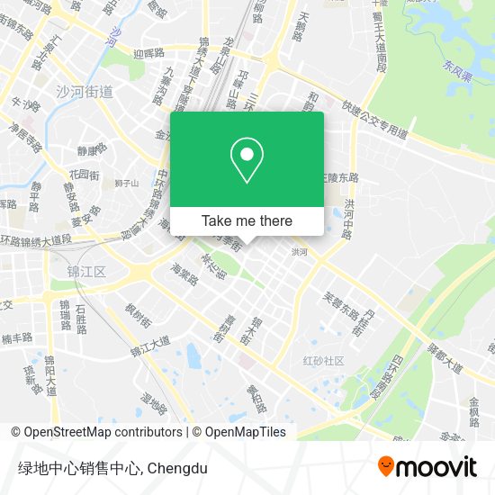 绿地中心销售中心 map