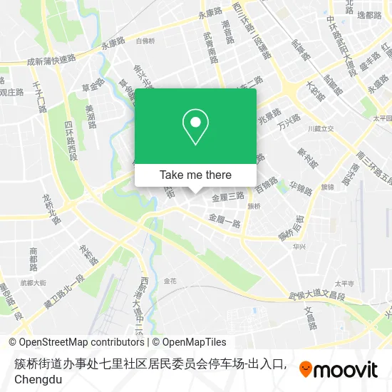 簇桥街道办事处七里社区居民委员会停车场-出入口 map