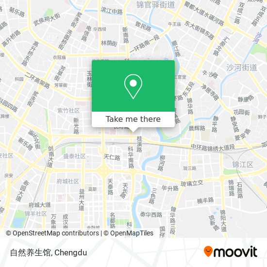 自然养生馆 map