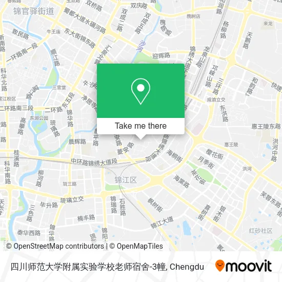 四川师范大学附属实验学校老师宿舍-3幢 map