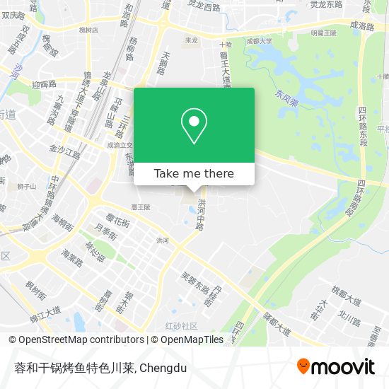 蓉和干锅烤鱼特色川莱 map