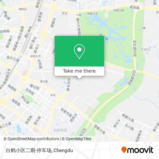 白鹤小区二期-停车场 map