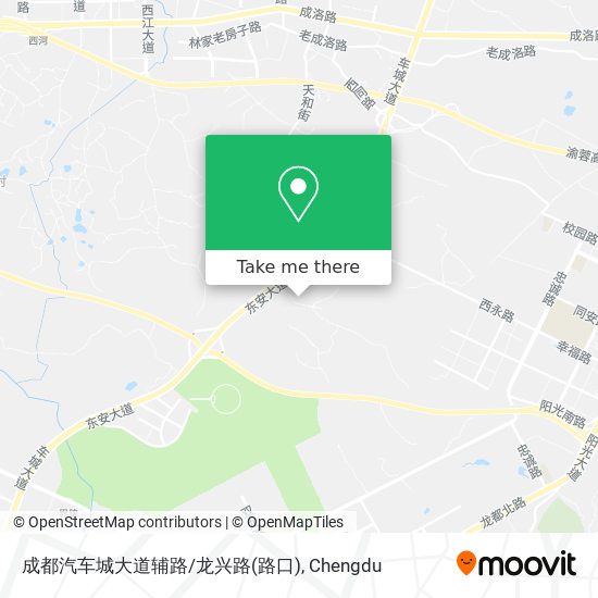 成都汽车城大道辅路/龙兴路(路口) map