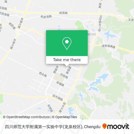 四川师范大学附属第一实验中学(龙泉校区) map