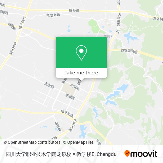 四川大学职业技术学院龙泉校区教学楼E map