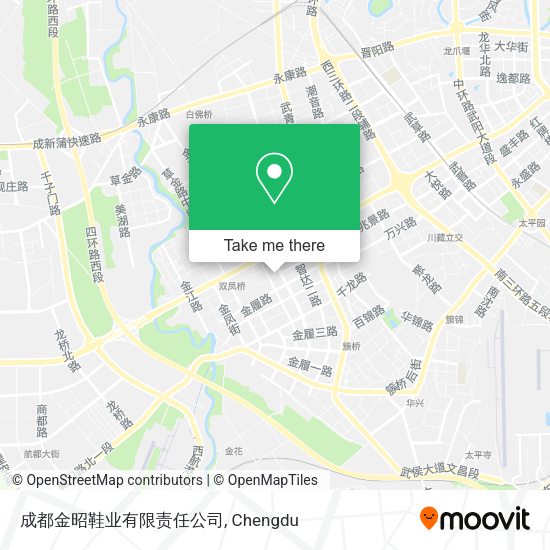 成都金昭鞋业有限责任公司 map