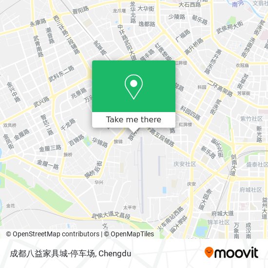 成都八益家具城-停车场 map