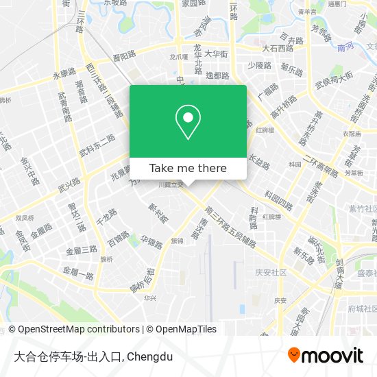 大合仓停车场-出入口 map