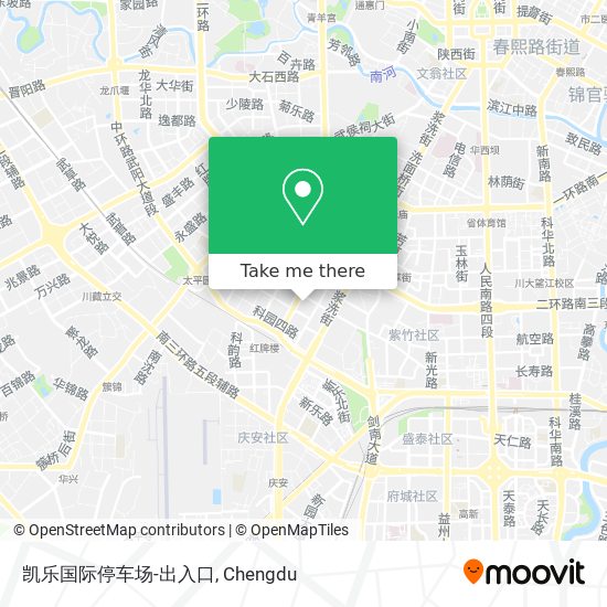 凯乐国际停车场-出入口 map