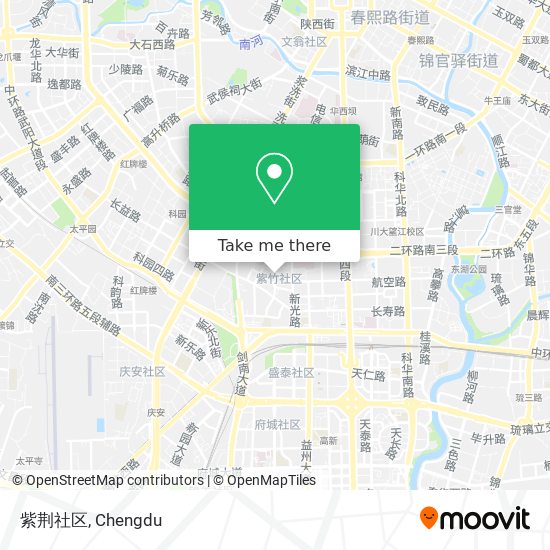 紫荆社区 map