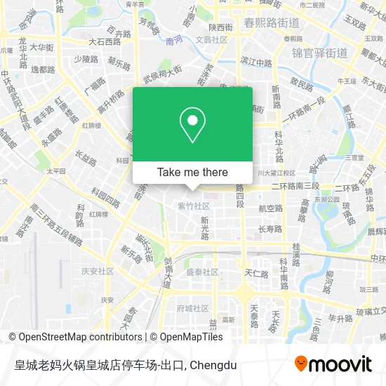 皇城老妈火锅皇城店停车场-出口 map