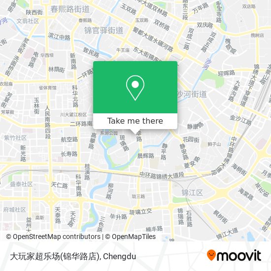 大玩家超乐场(锦华路店) map