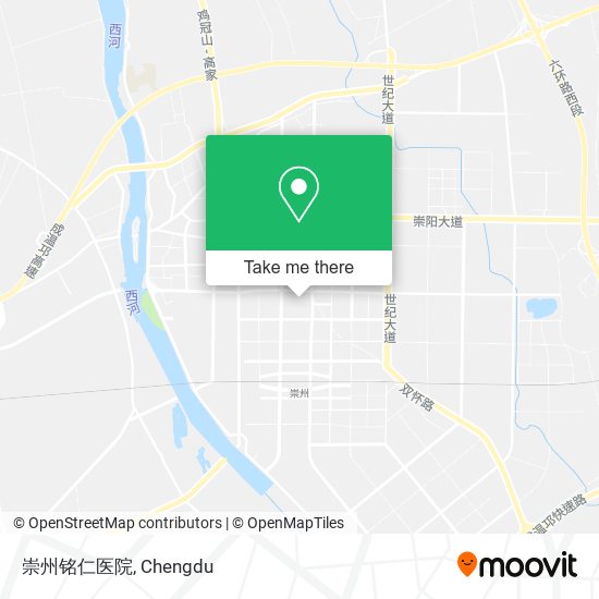 崇州铭仁医院 map