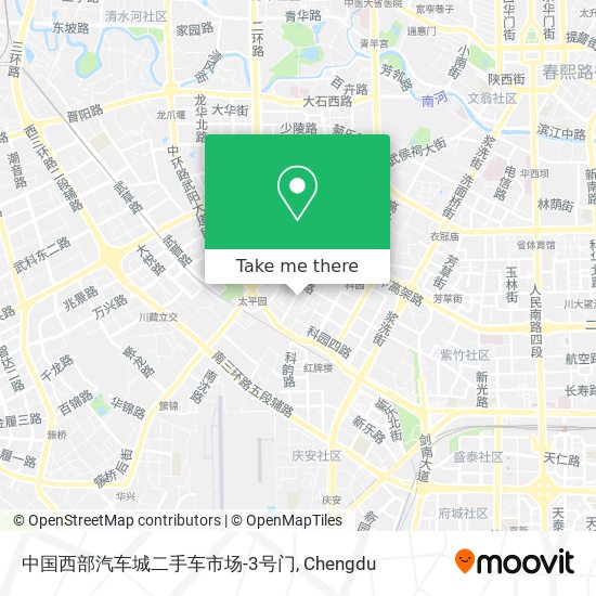 中国西部汽车城二手车市场-3号门 map