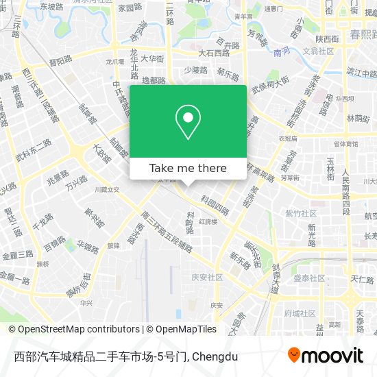 西部汽车城精品二手车市场-5号门 map