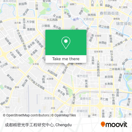 成都精密光学工程研究中心 map