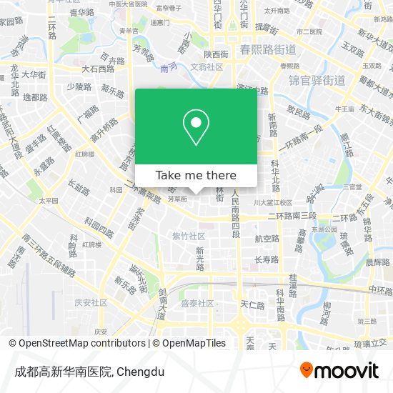 成都高新华南医院 map