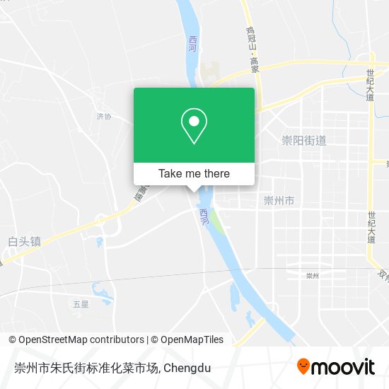 崇州市朱氏街标准化菜市场 map