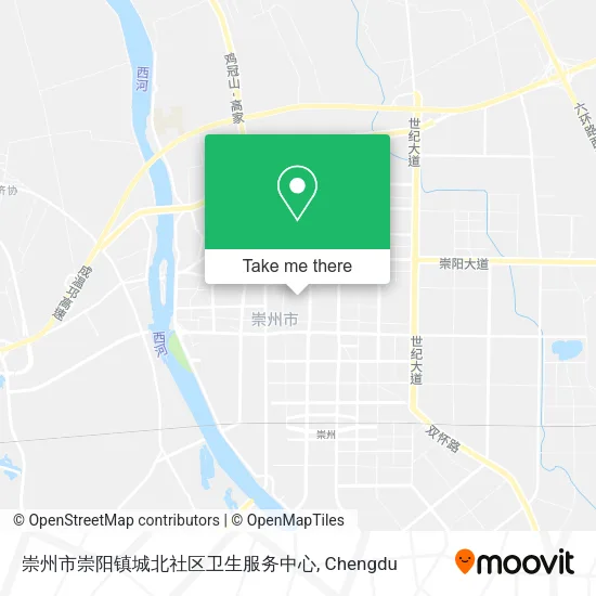 崇州市崇阳镇城北社区卫生服务中心 map