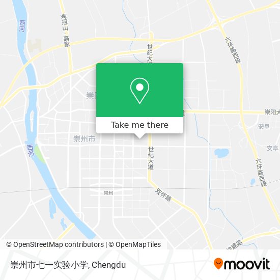 崇州市七一实验小学 map