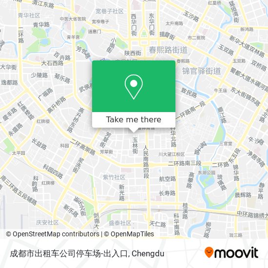 成都市出租车公司停车场-出入口 map