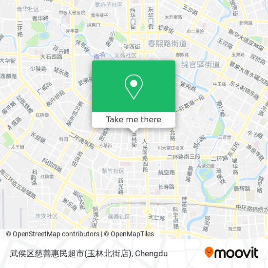武侯区慈善惠民超市(玉林北街店) map