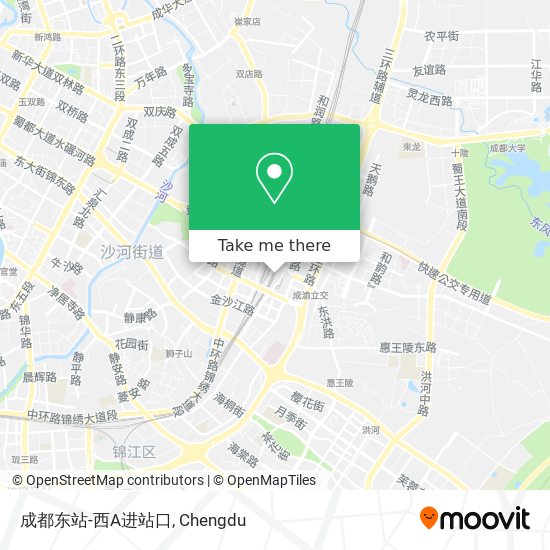 成都东站-西A进站口 map