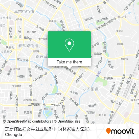 莲新辖区妇女再就业服务中心(林家坡大院东) map