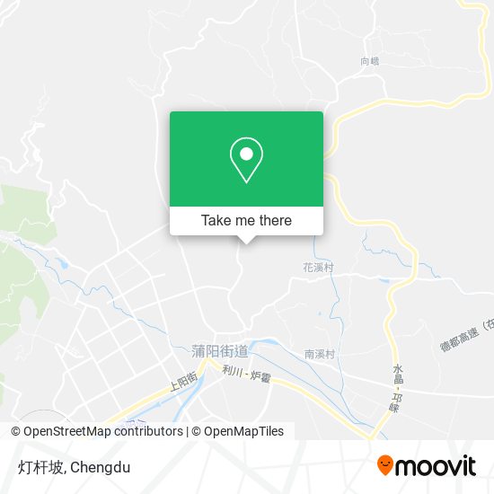 灯杆坡 map
