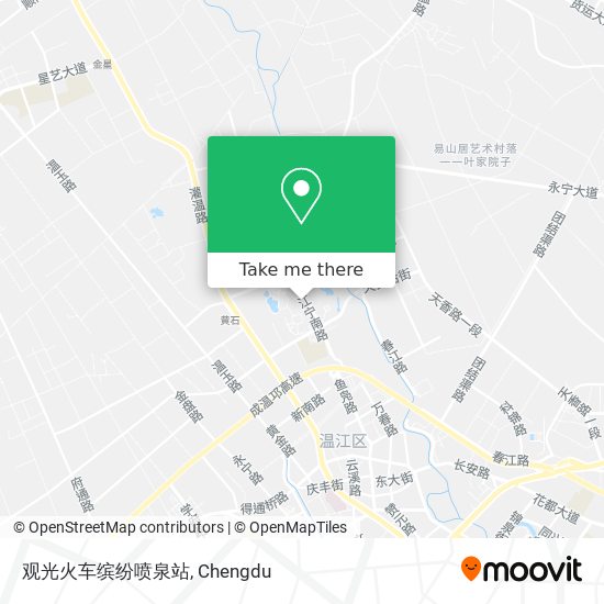 观光火车缤纷喷泉站 map