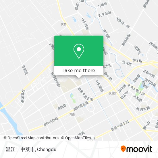 温江二中菜市 map