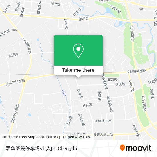 双华医院停车场-出入口 map
