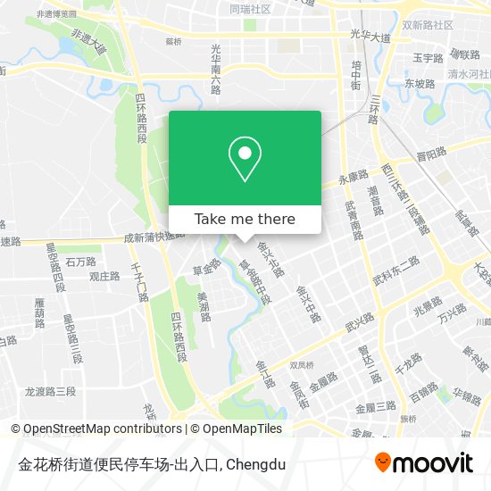 金花桥街道便民停车场-出入口 map