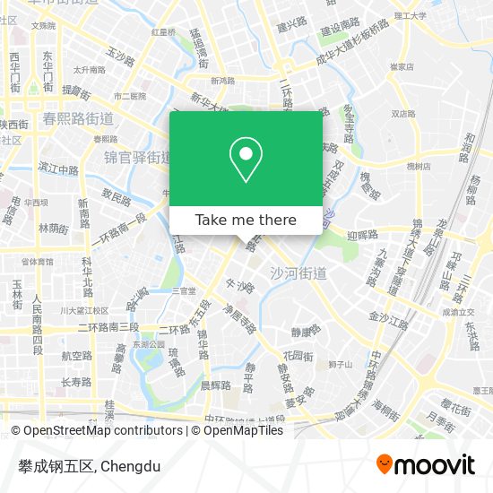 攀成钢五区 map