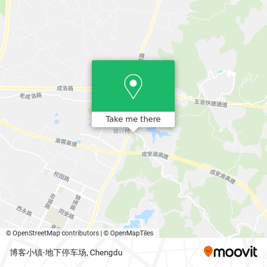 博客小镇-地下停车场 map