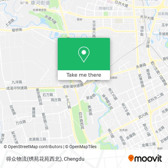 得众物流(绣苑花苑西北) map
