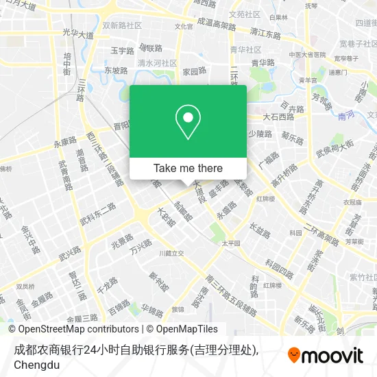 成都农商银行24小时自助银行服务(吉理分理处) map