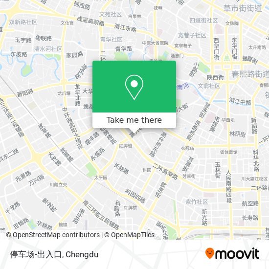 停车场-出入口 map