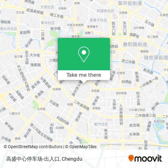 高盛中心停车场-出入口 map