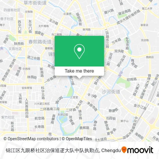 锦江区九眼桥社区治保巡逻大队中队执勤点 map
